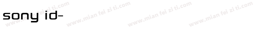 sony id字体转换